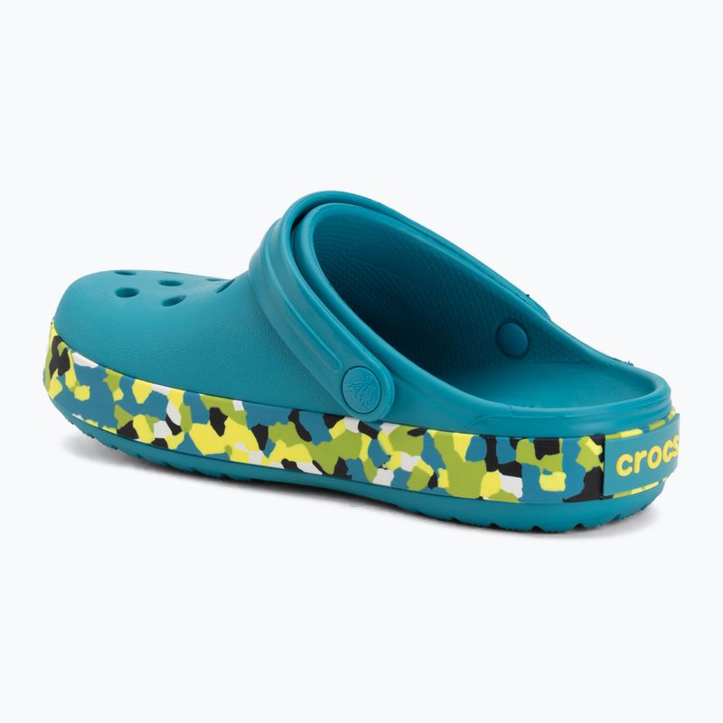 Children's slides Crocs Crockband Glow Confetti Band turbo teal/multi 4