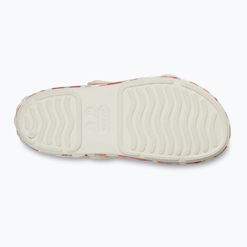 Children's sandals Crocs Crocband Cruiser Glow Confetti Band summit white/guava 3