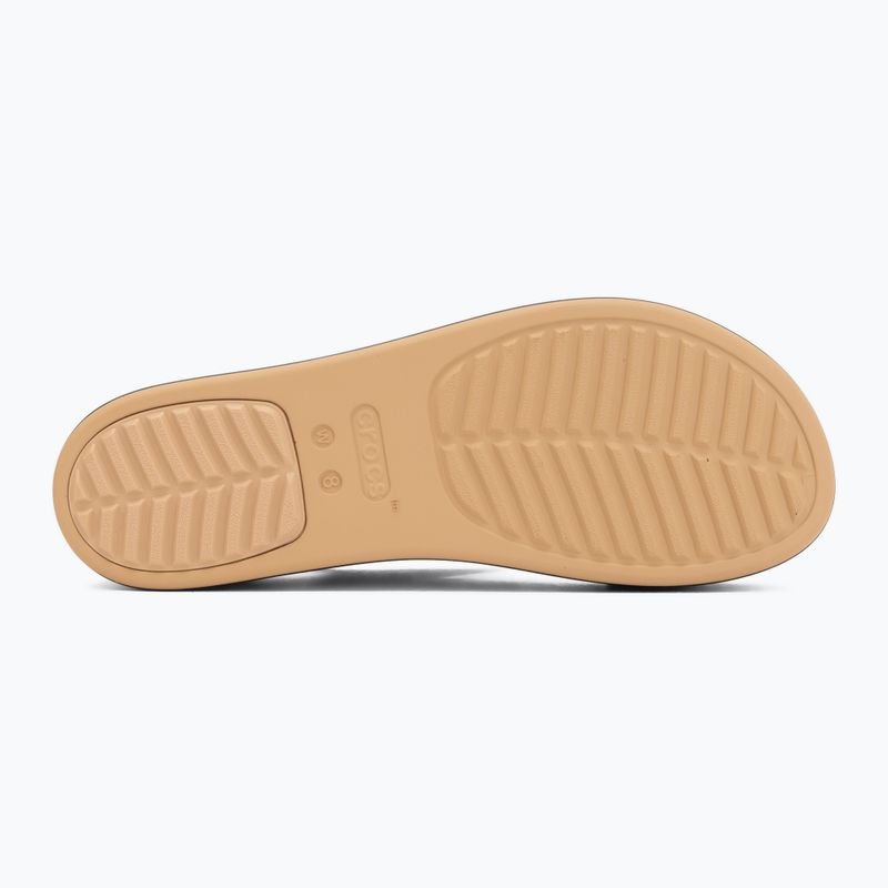 Women's sandals Crocs Brooklyn Matte Wrap Low Wedge black/cashew 4