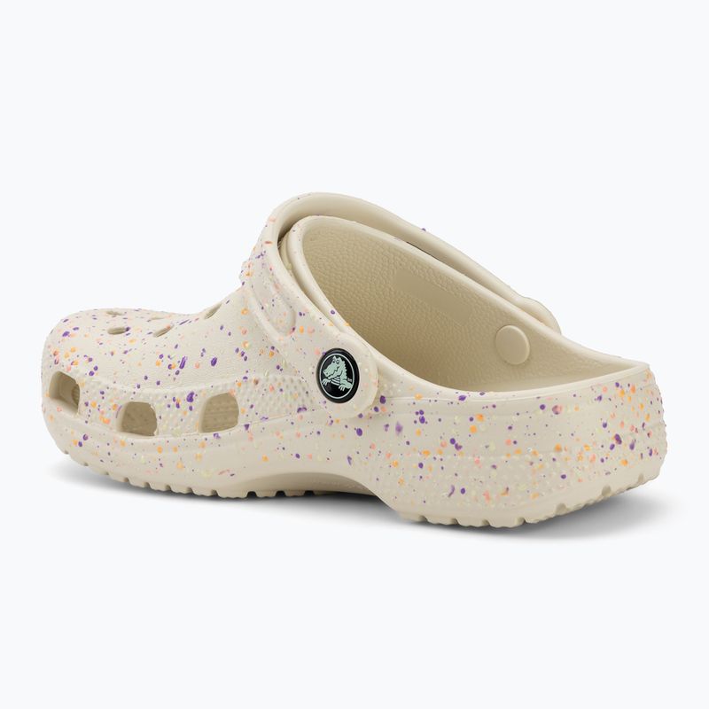Children's slides Crocs Classic Glow Paint Splatter summit white/multi 4