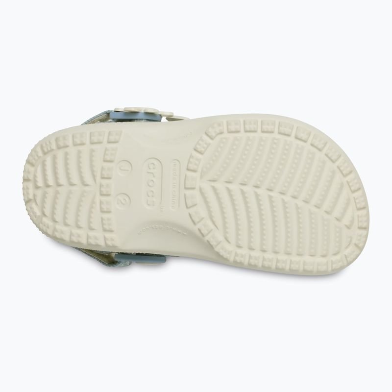 Children's slides Crocs Classic Denim Flower Adjutment Backstrap summit white 11