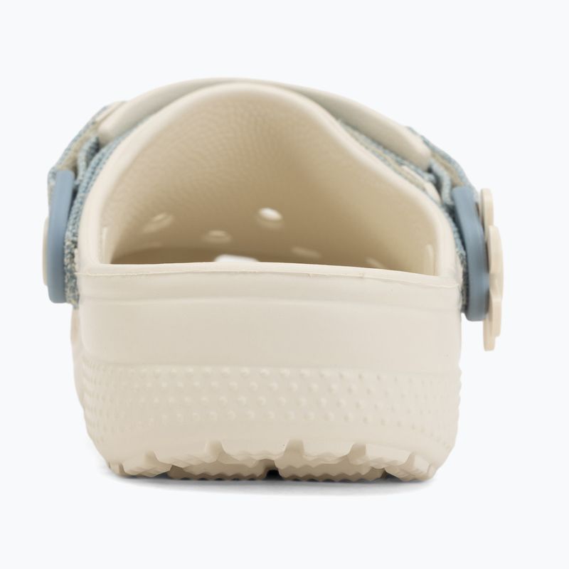 Children's slides Crocs Classic Denim Flower Adjutment Backstrap summit white 7