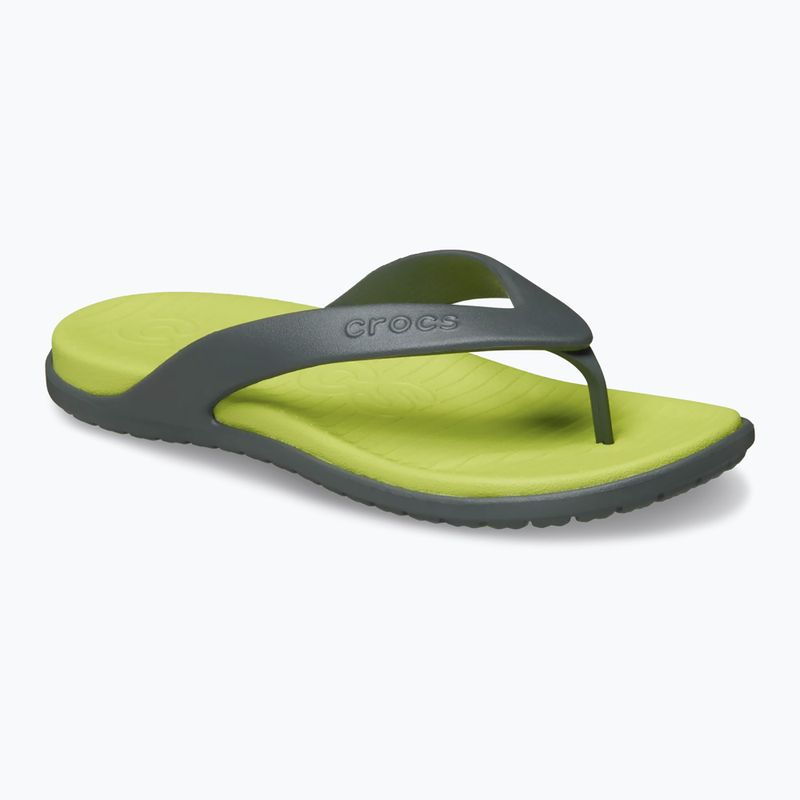 Flip-flops Crocs Coast Flip slate grey/citrus 8