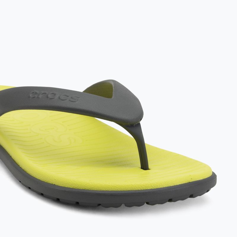 Flip-flops Crocs Coast Flip slate grey/citrus 7
