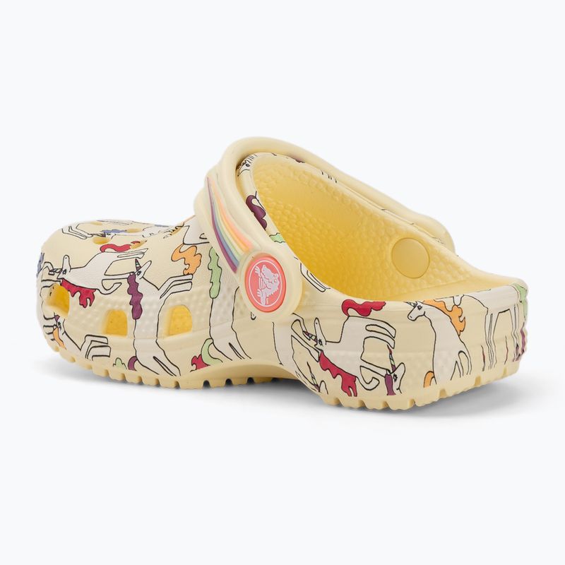 Children's slides Crocs Classic Unicorn Graphic yellow light 4