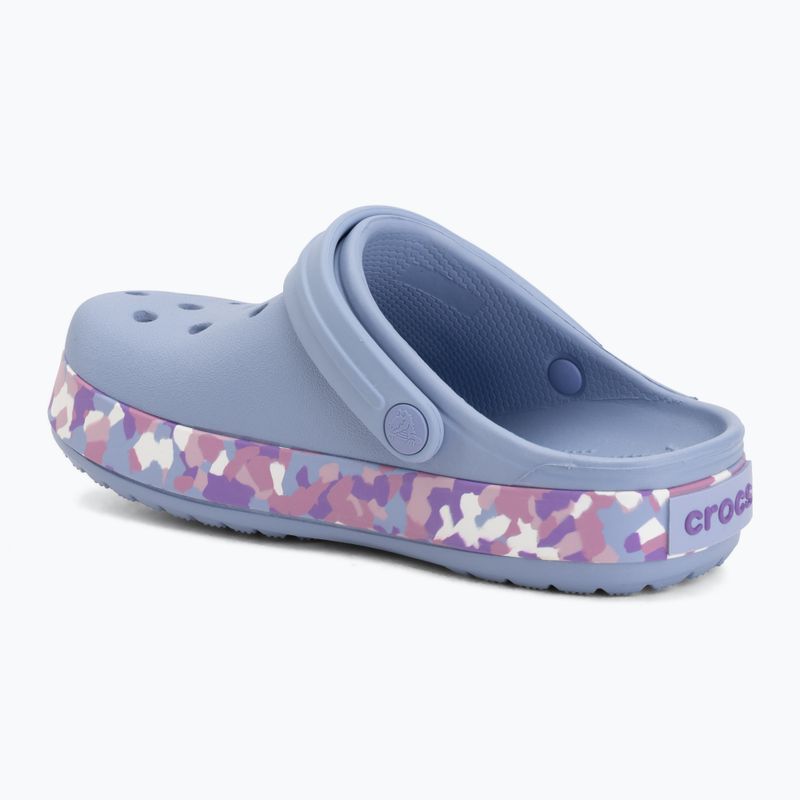 Children's slides Crocs Crockband Glow Confetti Band blue haze/multi 4