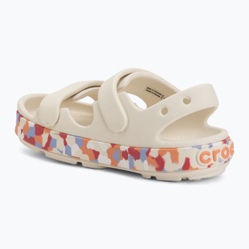 Children's sandals Crocs Crocband Cruiser Glow Confetti Band summit white/guava 3