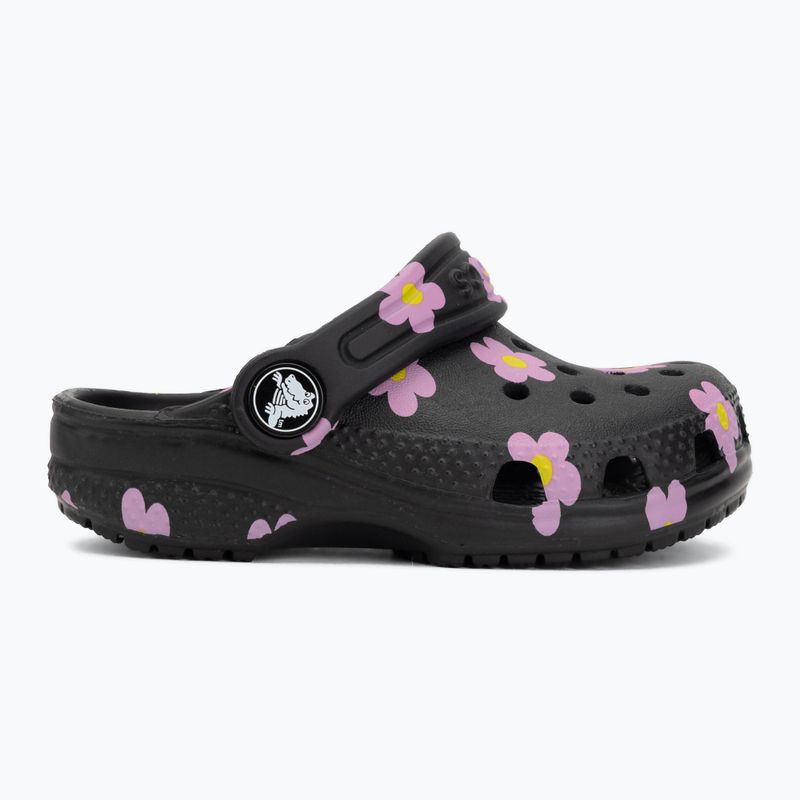 Children's slides Crocs Classic Flower 212671 black 3