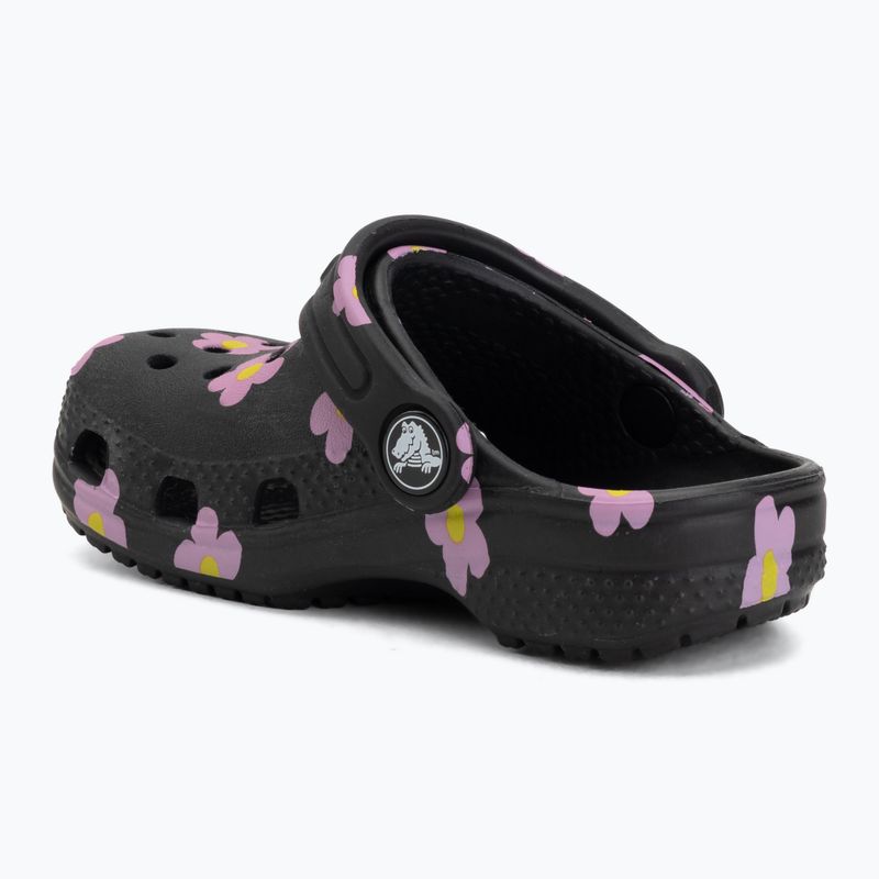 Children's slides Crocs Classic Flower 212671 black 4