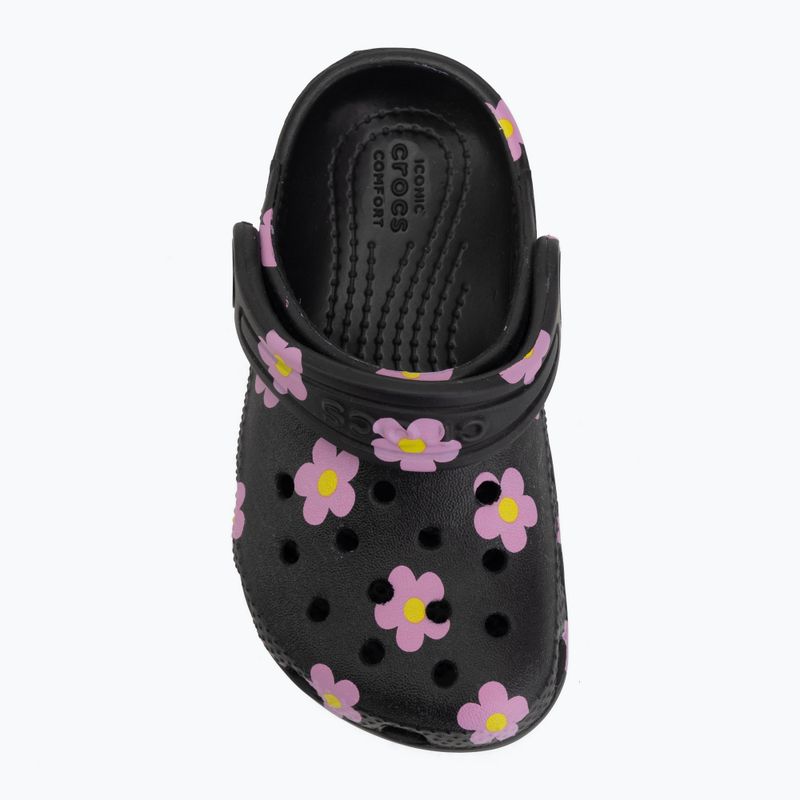 Children's slides Crocs Classic Flower 212671 black 6