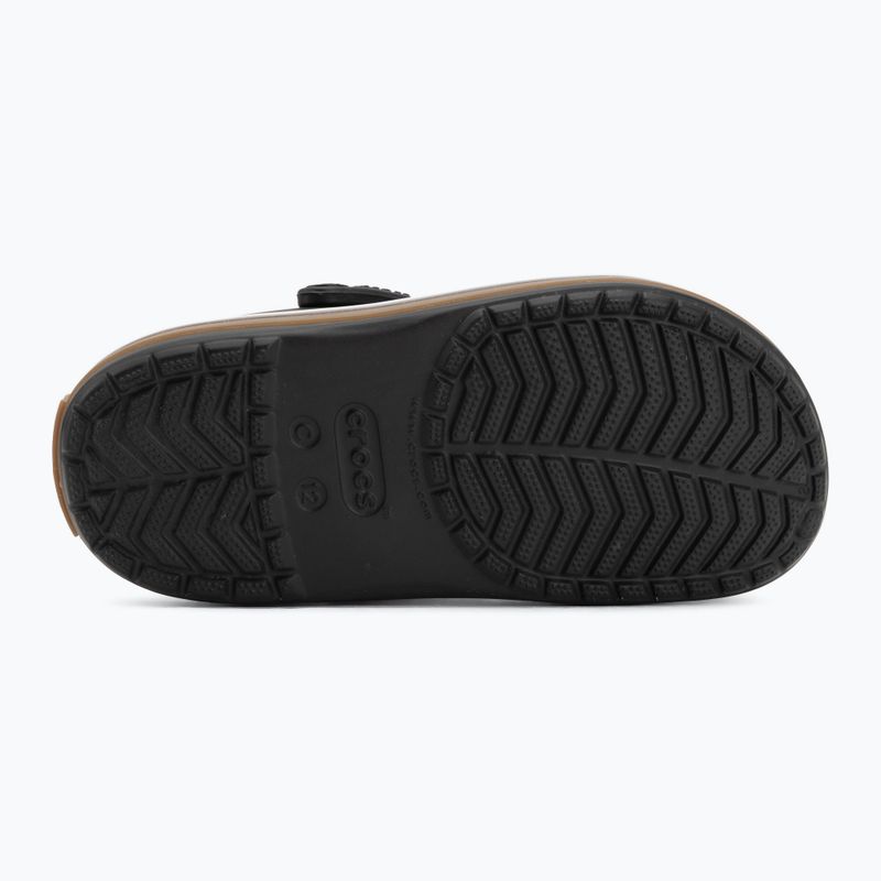 Children's slides Crocs Crocband Gum black 5