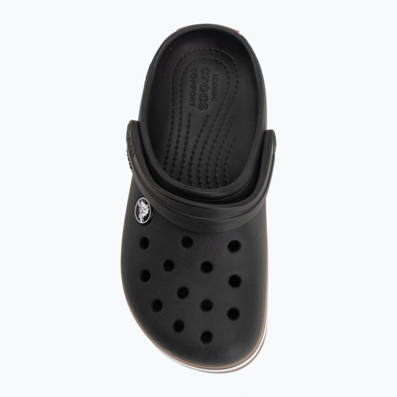 Children's slides Crocs Crocband Gum black 6