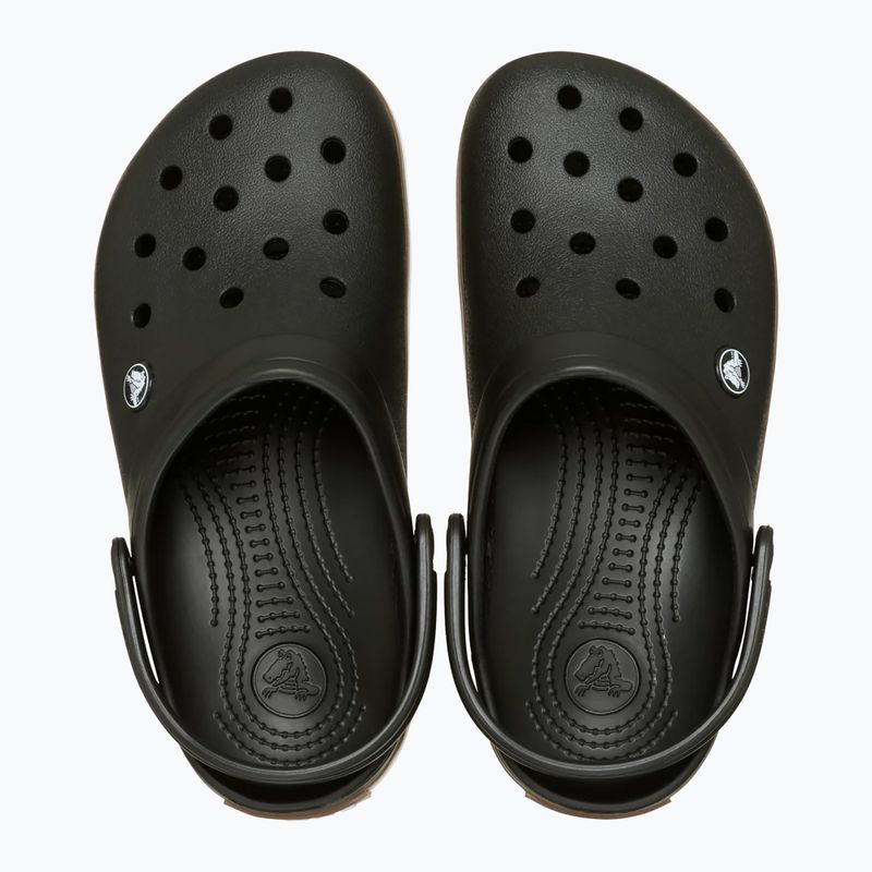 Children's slides Crocs Crocband Gum black 5