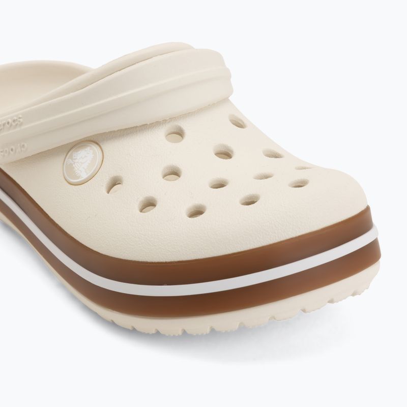 Children's slides Crocs Crocband Gum summit white 8
