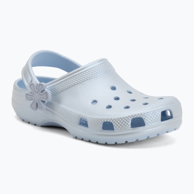 Children's slides Crocs Classic Pearl Shine blue frost 2