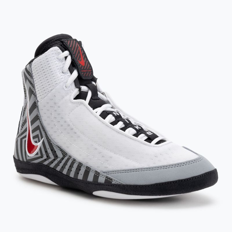 Nike Inflict 4 SE wrestling shoe white/university red/wolf grey/anthracite