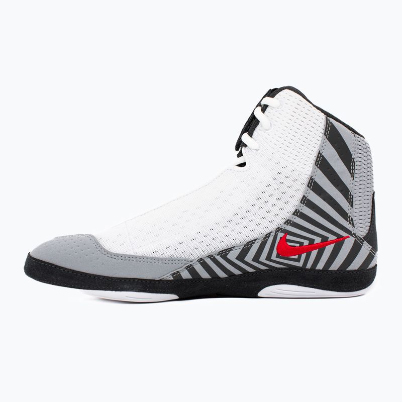 Nike Inflict 4 SE wrestling shoe white/university red/wolf grey/anthracite 2