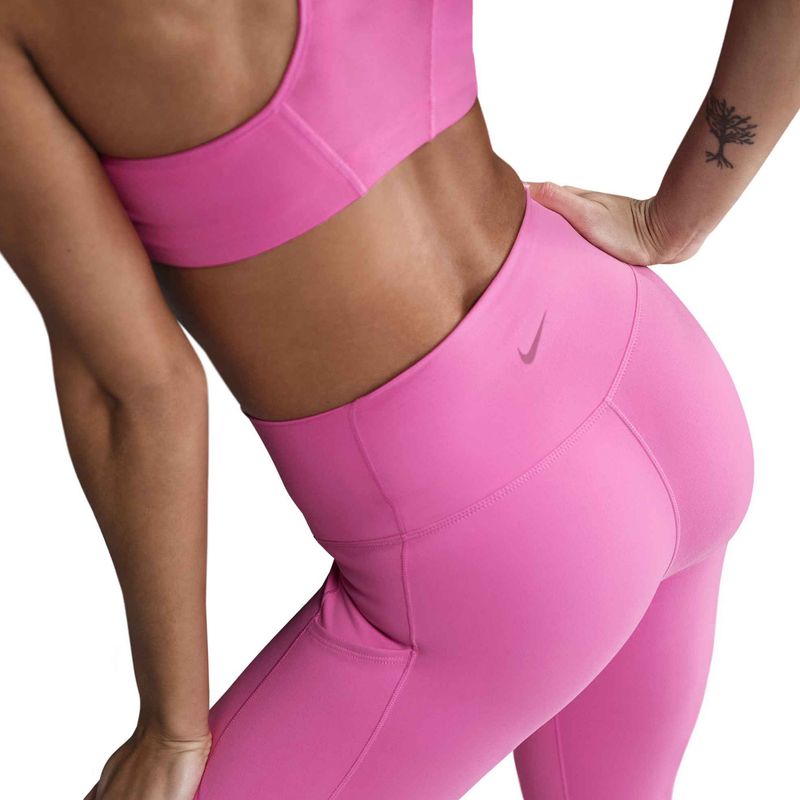 Women's leggings Nike One High-Waisted 7/8 playful pink 4
