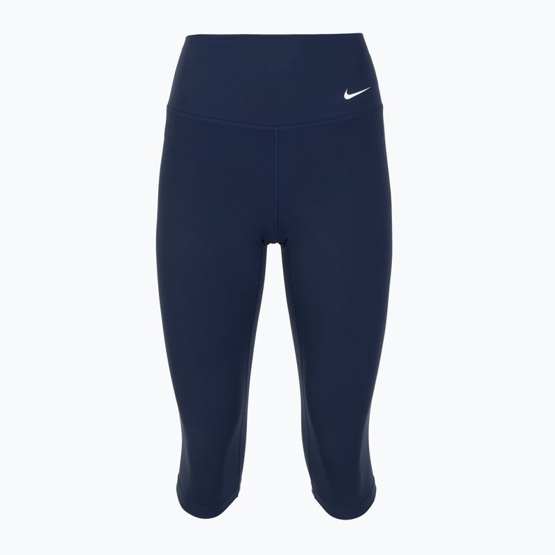 Women's leggings Nike One High Waisted Capri midnight navy/white 8