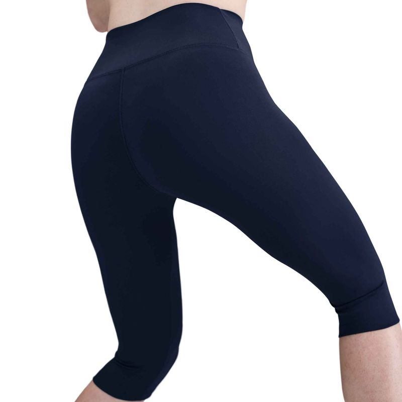 Women's leggings Nike One High Waisted Capri midnight navy/white 5