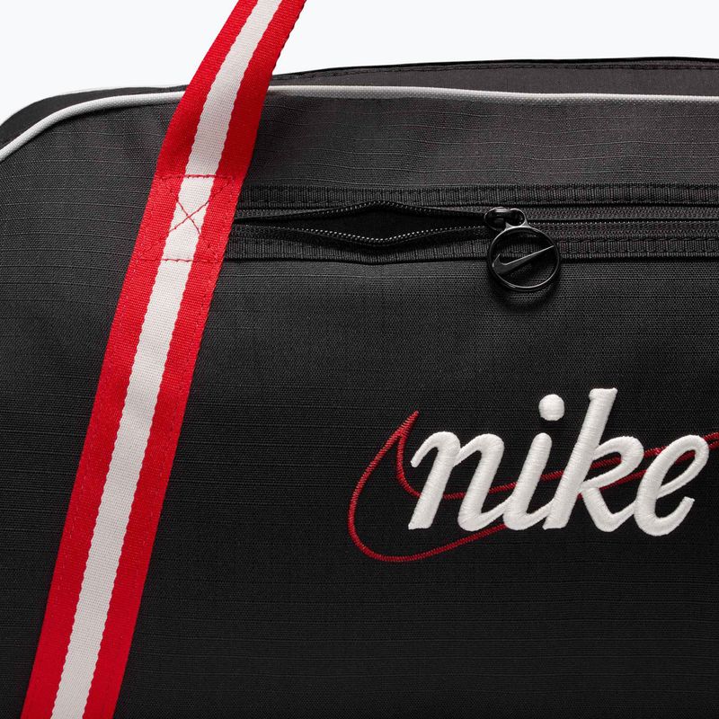 Women's gym bag Nike Gym Club Retro 24 l black/university red/sail 7