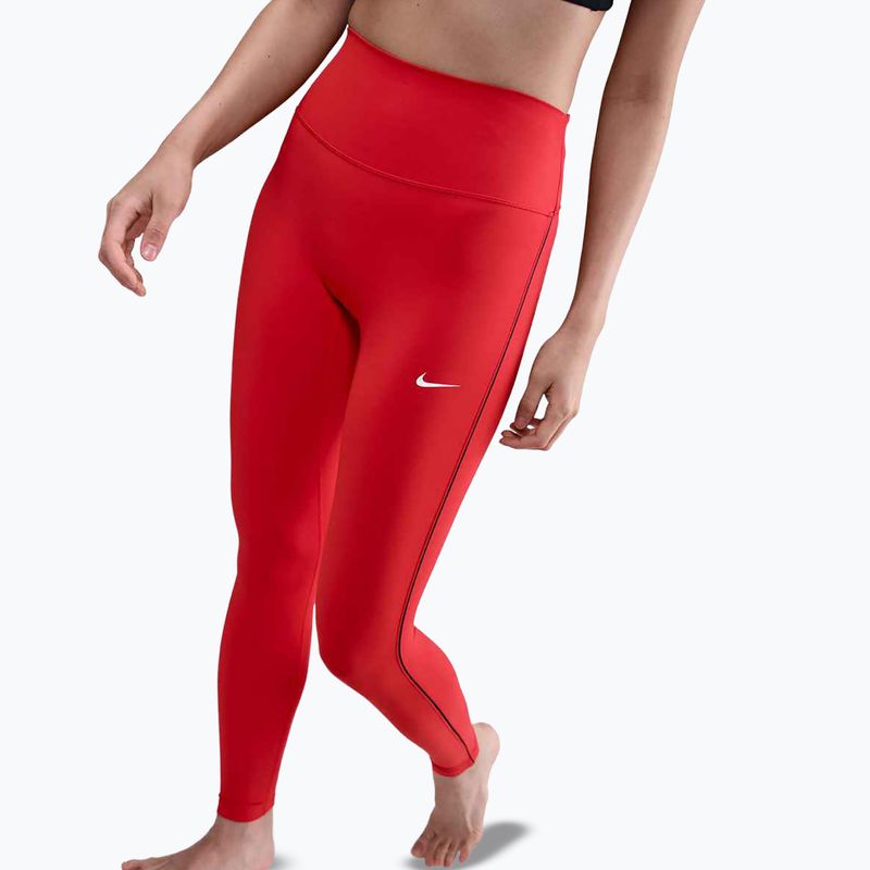 Women's leggings Nike One High-Waisted light crimson/black