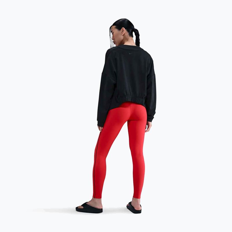 Women's leggings Nike One High-Waisted light crimson/black 3