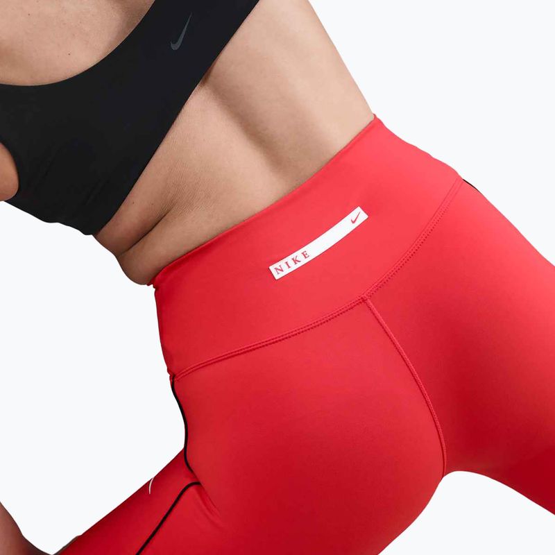 Women's leggings Nike One High-Waisted light crimson/black 4