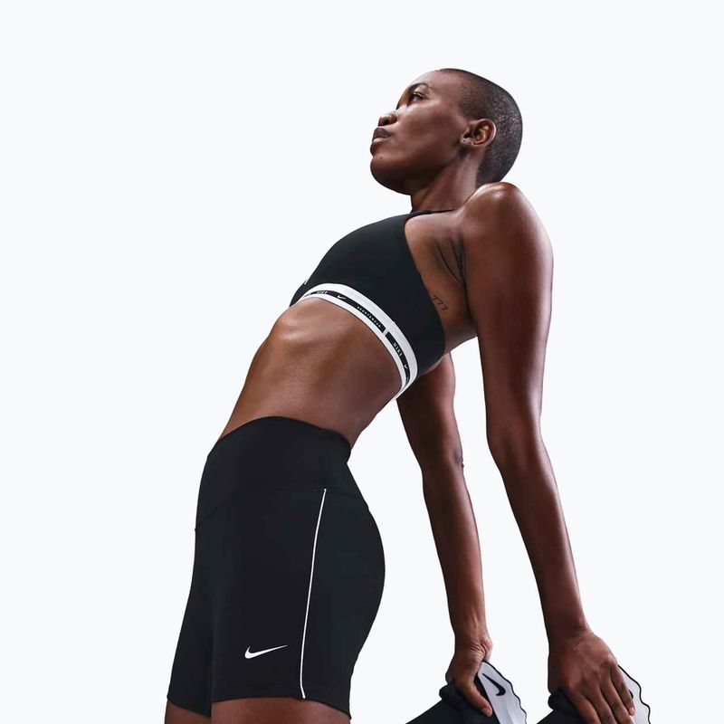 Women's shorts Nike One Dri-Fit Biker 5" black/white 6