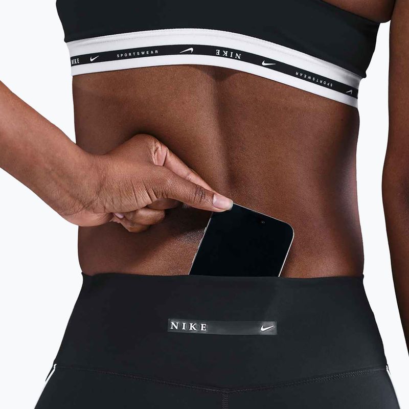 Women's shorts Nike One Dri-Fit Biker 5" black/white 7