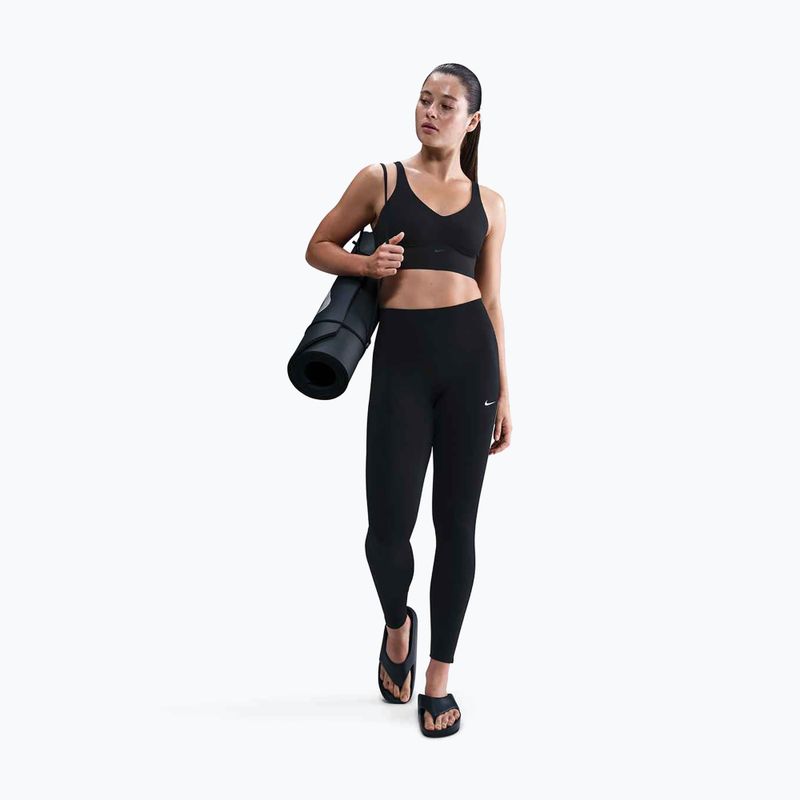 Women's leggings Nike One High-Waisted black/white 2