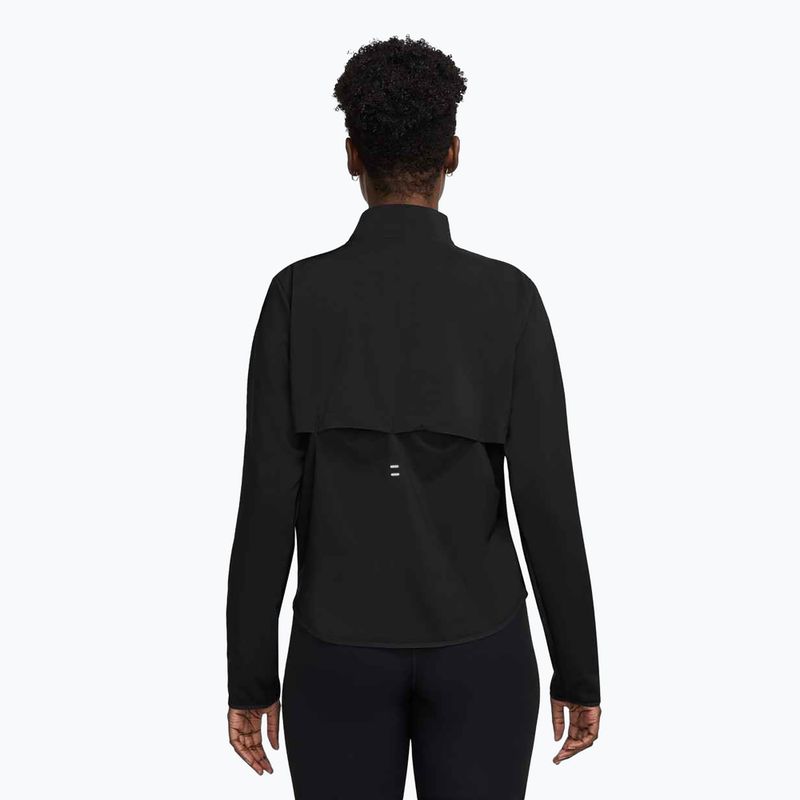 Nike Tempo Swoosh Run women's running jacket black/white 2
