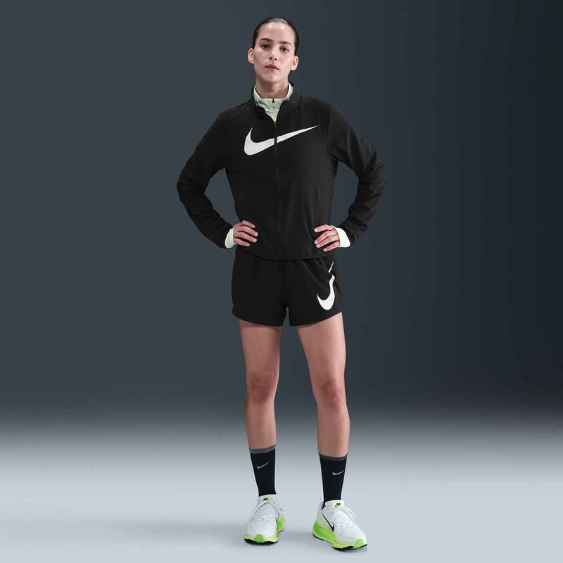 Nike Tempo Swoosh Run women's running jacket black/white 5