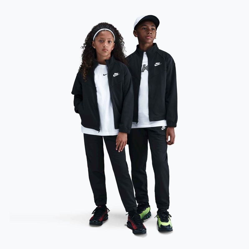Children's tracksuit Nike Sportswear black/black/white 8