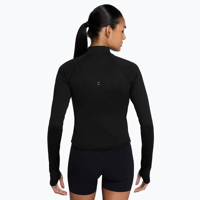Women's running sweatshirt Nike Tempo Dri-Fit 1 / 4 Zip black 2
