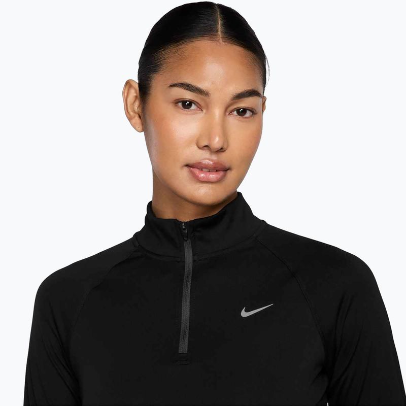 Women's running sweatshirt Nike Tempo Dri-Fit 1 / 4 Zip black 3