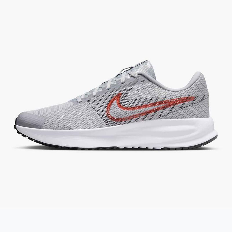 Men's running shoes Nike Run Defy wolf grey / bright crimson / black / white 2