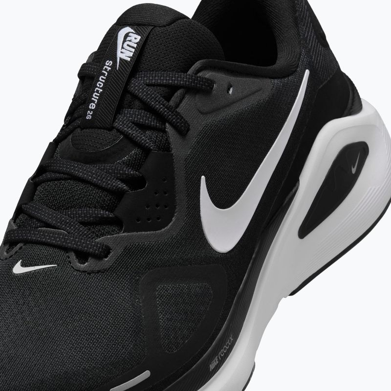 Men's running shoes Nike Structure 26 Wide black/wolf grey/metallic silver/white 5