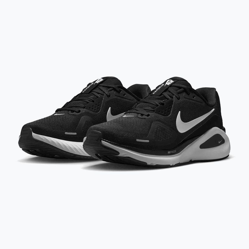 Women's running shoes Nike Structure 26 black/cool grey/metallic silver/white 10