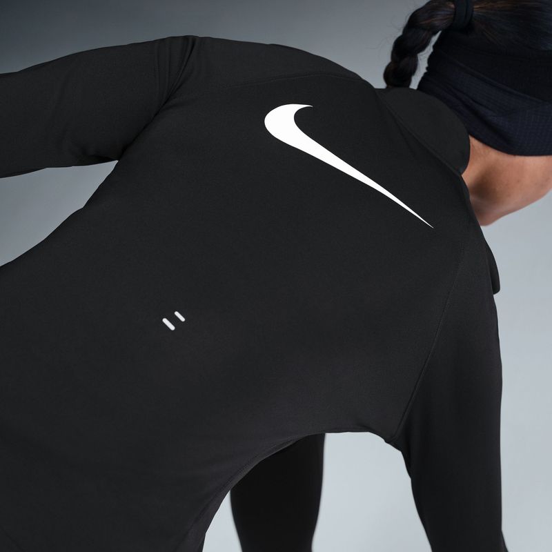 Women's running long sleeve Nike Tempo Swoosh Run Dri-Fit 1/4-Zip black/white 5