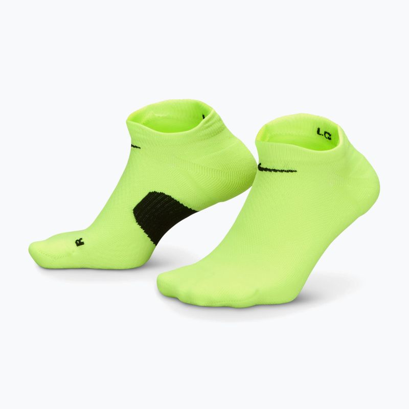 Socks Nike Running Midweight No-Show volt/black/black