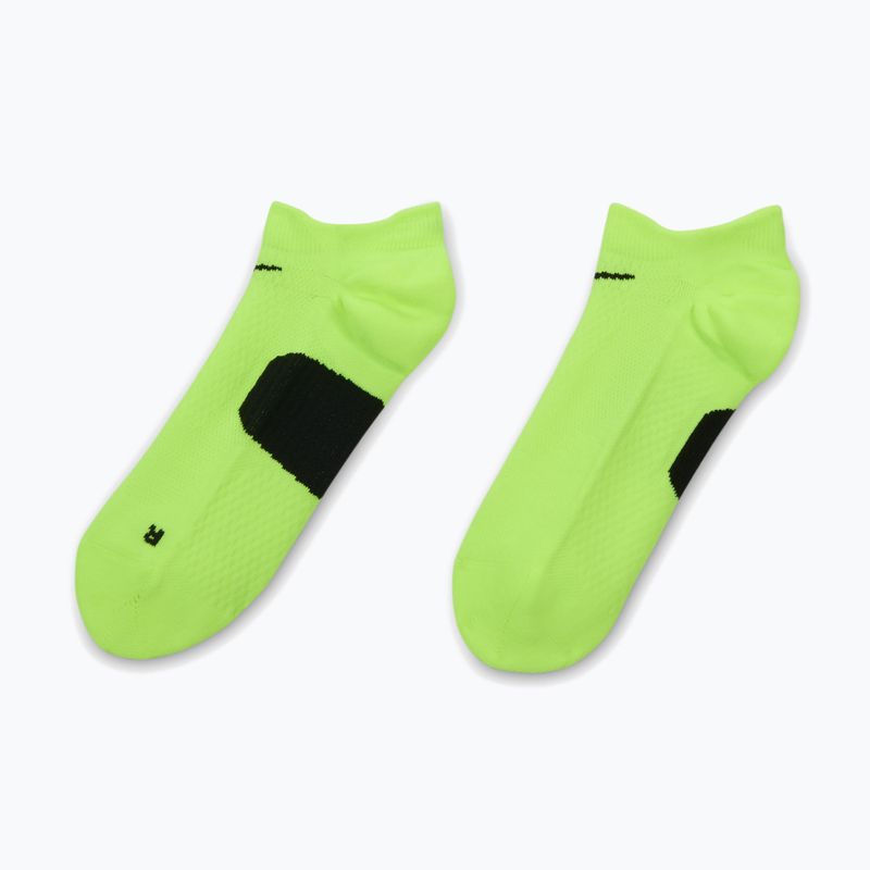 Socks Nike Running Midweight No-Show volt/black/black 2