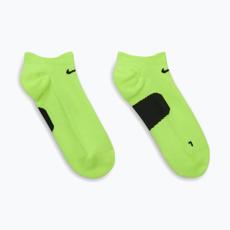Socks Nike Running Midweight No-Show volt/black/black 3