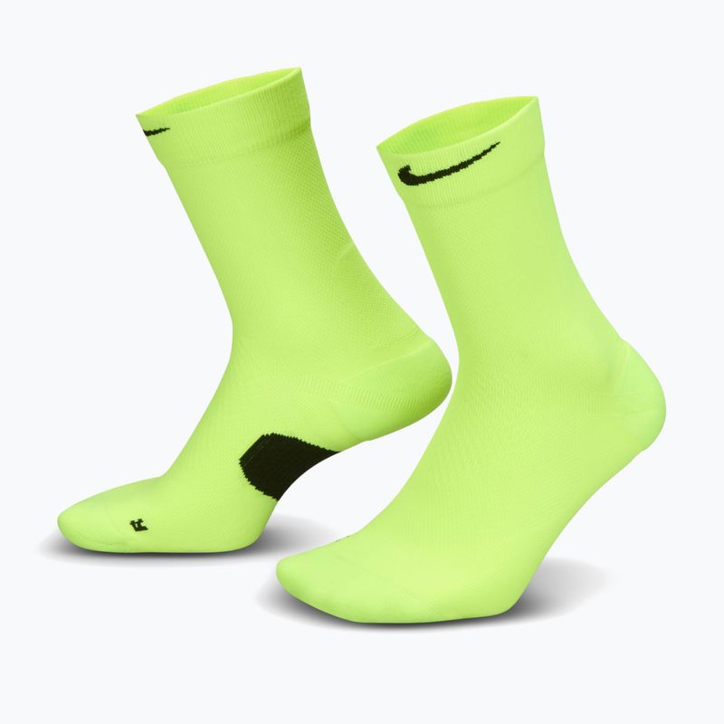 Socks Nike Running Midweight Crew volt/black/black