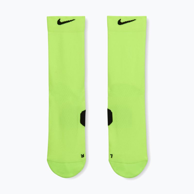 Socks Nike Running Midweight Crew volt/black/black 2