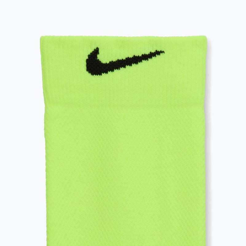 Socks Nike Running Midweight Crew volt/black/black 4