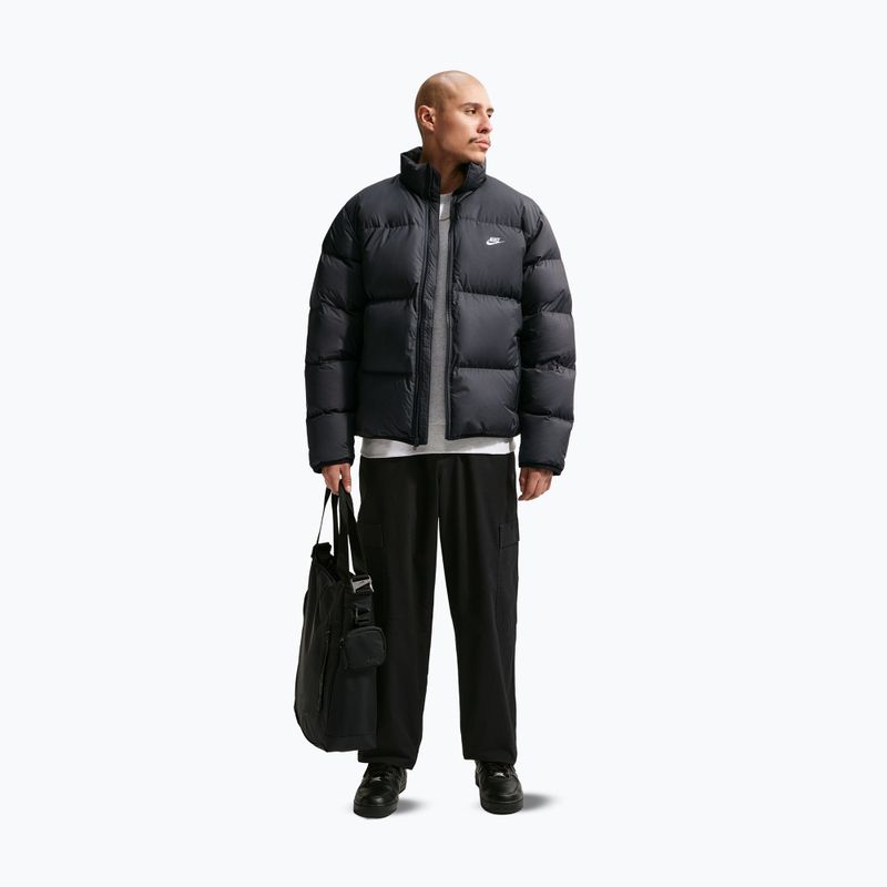 Men's down jacket Nike Sportswear Club black/white 2