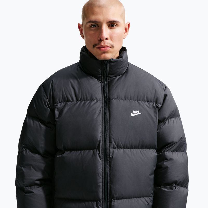 Men's down jacket Nike Sportswear Club black/white 4