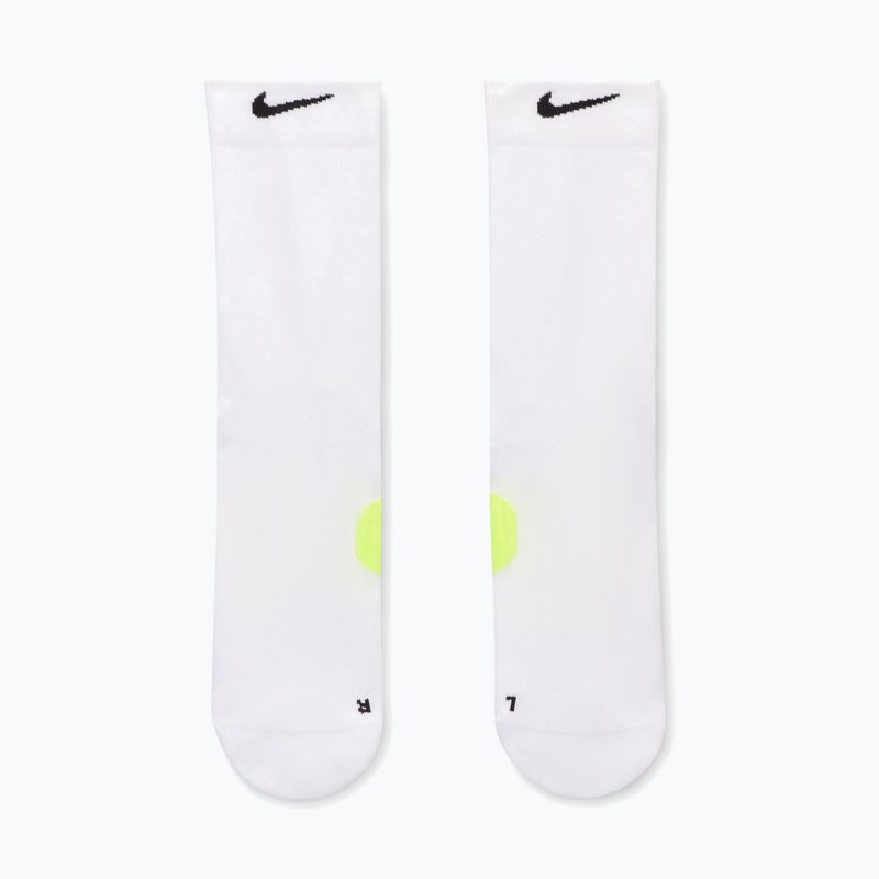 Socks Nike Running Midweight Crew white/volt/black 2