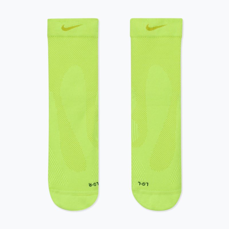 Socks Nike Running Lightweight Micro Crew volt/bright cactus/black/bright cactus 2
